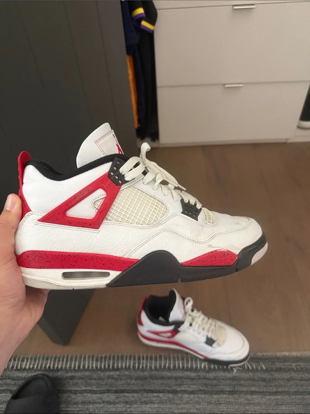 Mens jordan 4 red cement size 11.5
